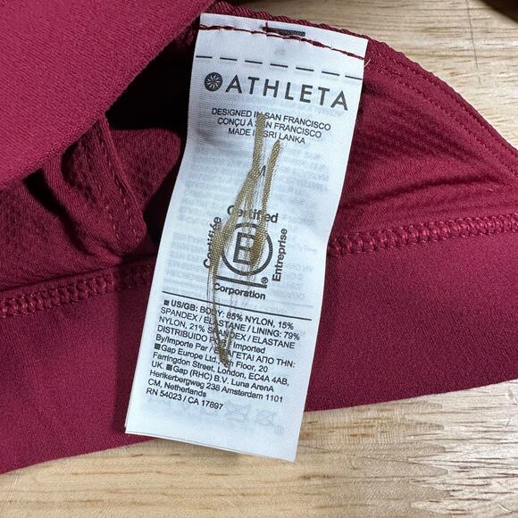 Athleta Exhale Rib Bra Coffeeberry Women's Size Medium D-DD New With Tags - Picture 6 of 9